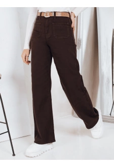 Jeasny dasmkie wide leg brązowe Dstreet UY2842