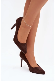 Dámské lodičky Sergio Leone – čokoládové 