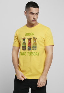 Pánské tričko Migos Taco Tuesday žluté