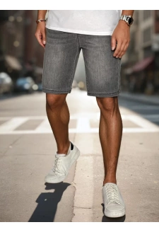 Spodenki męskie denim look szare Dstreet SX2501