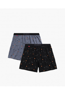 Pánské volné boxerky ATLANTIC 2Pack - vícebarevné