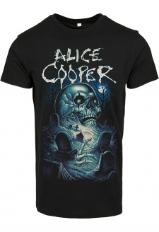 Alice Cooper Graveyard Blue Tee černé