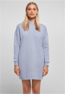 Dámské organické oversized froté šaty s kapucí violablue