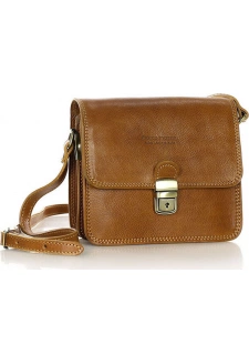 MARCO MAZZINI camel čtvercová crossbody kabelka