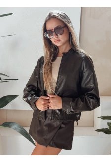 Kurtka skórzana damska ramoneska brązowa Dstreet TY5220