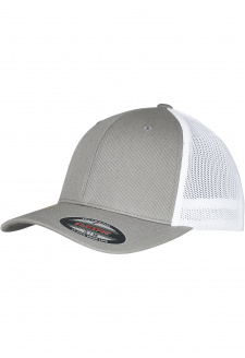 Flexfit Trucker Recycled Mesh šedá/bílá