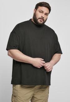 Oversized mock Neck Tee černé