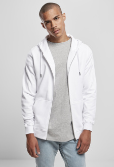 Basic Terry Zip Hoody bílá