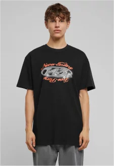 Pánské tričko Never ending...černé