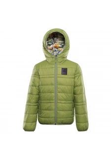 Dětská oboustranná bunda ALPINE PRO DOUWO turtle green varianta pe