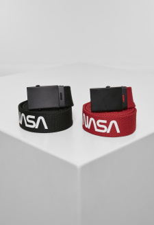 NASA Belt 2-Pack extra dlouhý černo/červený