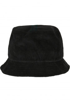 Manšestrový bucket Hat černý