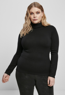 Ladies Basic Turtleneck Sweater black