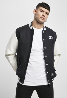 Starter College Jacket black/white