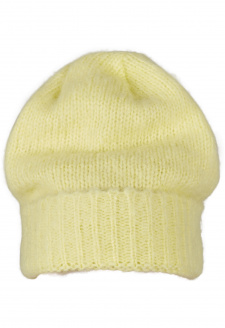 Pletená čepice - žlutá