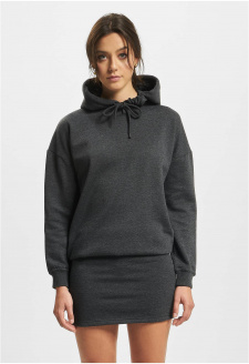 DEF Cropped Hoody Dress Beige anthracite