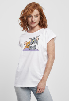 Dámské tričko Tom & Jerry Pose bílé