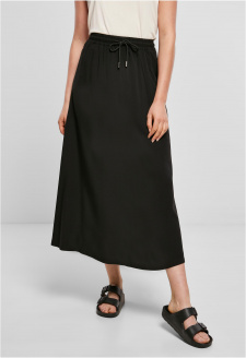 Ladies Viscose Midi Skirt black