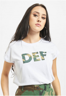 Bílé tričko s podpisem DEF