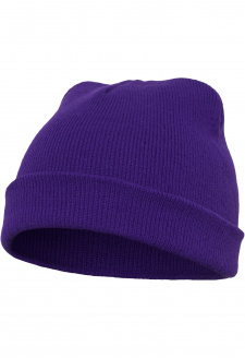 Čepice v těžké váze fialová