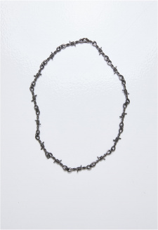 Barbed Wire Necklace gunmetal