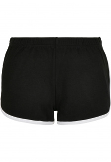Ladies Organic Interlock Retro Hotpants black/white