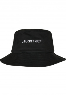 Lettered Bucket Hat black