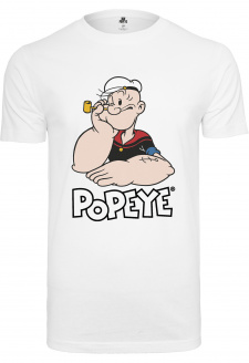 Popeye Logo A Pose Tričko bílé