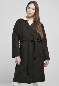 Ladies Oversized Classic Coat black