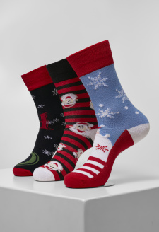 Santa Ho Christmas Socks 3-Pack multicolor