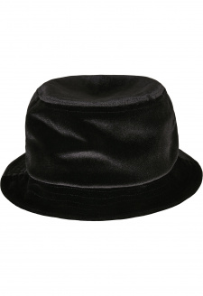 Velvet Bucket Hat černý