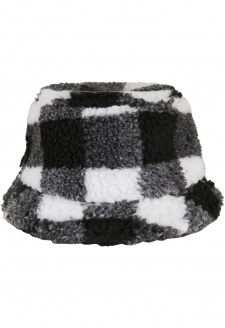 Sherpa Check Bucket Hat white/black