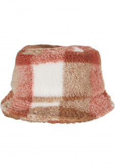 Sherpa Check Bucket Hat whitesand/karamel