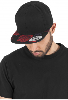 Roses Snapback blk/red