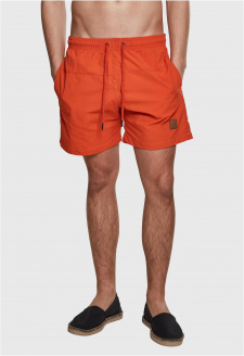 Block Swim Shorts rezavě oranžová