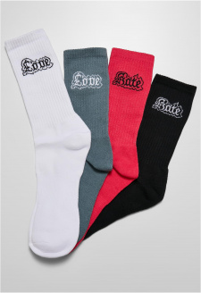 Love Hate Socks 4-Pack multicolor