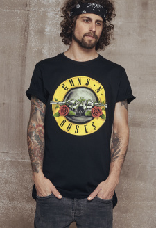 Černé tričko s logem Guns n' Roses