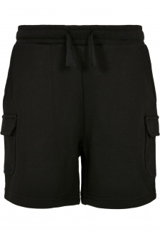 Boys Organic Cargo Sweat Shorts black