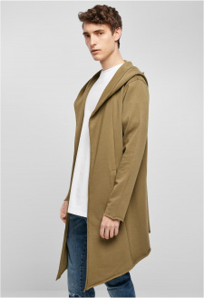 Long Hooded Open Edge Cardigan tiniolive