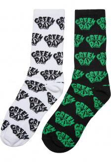 Green Day Socks 2-Pack black/white