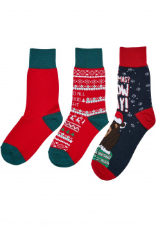 Christmas Bear Socks Kids 3-Pack multicolor