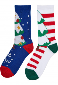 Vánoční ponožky X-Mas Tree - 2-balení vícebarevné