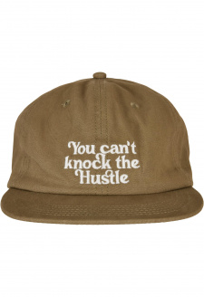 Knock the Hustle Strapback Cap olivová/bílá