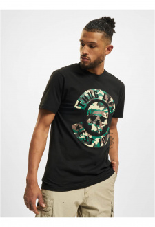 Thug Life B.Černé tričko Skull Camo