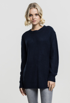 Ladies Basic Crew Sweater navy