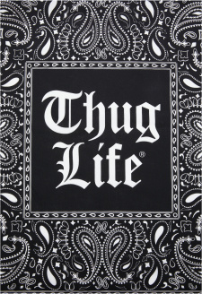 Thug Life Bandana Overthink černá