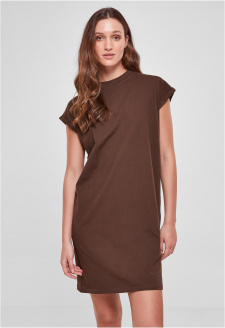 Ladies Turtle Extended Shoulder Dress brown