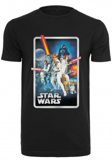 Černé tričko s plakátem Star Wars