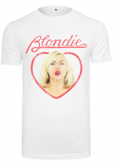 Bílé tričko Blondie Heart of Glass