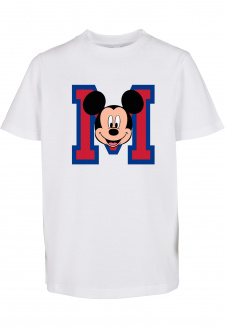 Mickey Mouse M  Face Kids Tee white